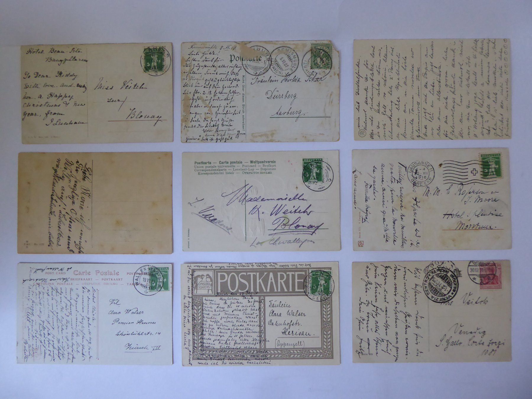 Cartes postales: 9 Nostalgie Ansichtskarten, antik – D'occasion à Turbenthal par Panau 2