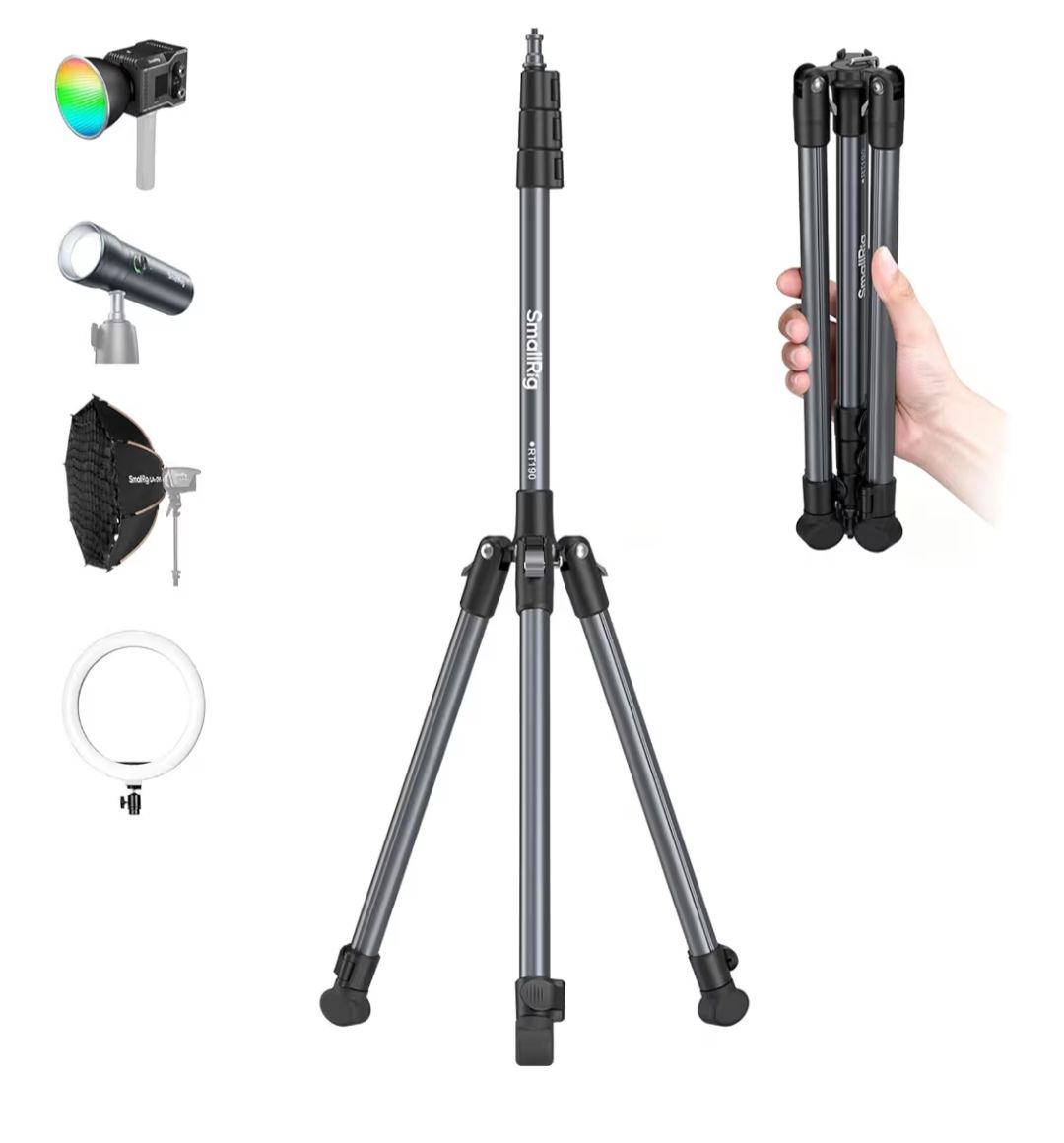 Smallrig Treppiedi & Teste: Stativ, Videostativ, Beleuchtungsstativ: Smallrig – Nuovo (secondo la descrizione) da Basel venduto da Bafidu