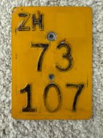 Mofanummer Zürich ZH 73107 von 1984