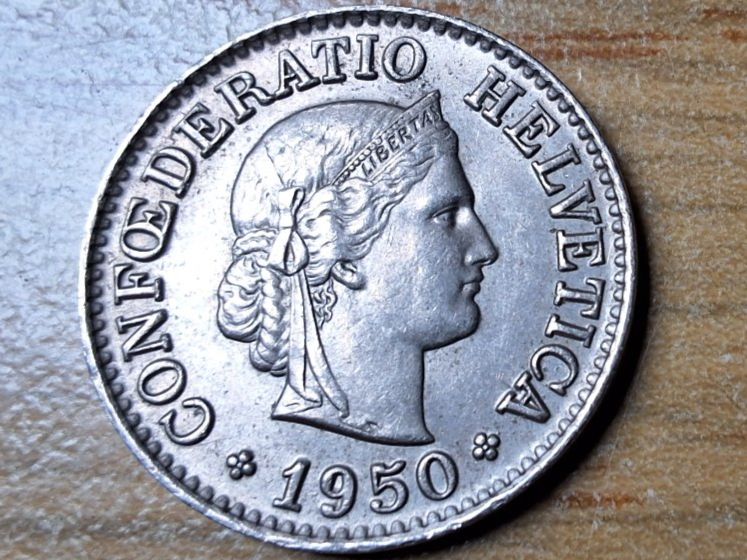 Tutti le monete: 10 Rappen 1950 - fast unzirkuliert! – Usato da Münchenstein venduto da purbach1 8