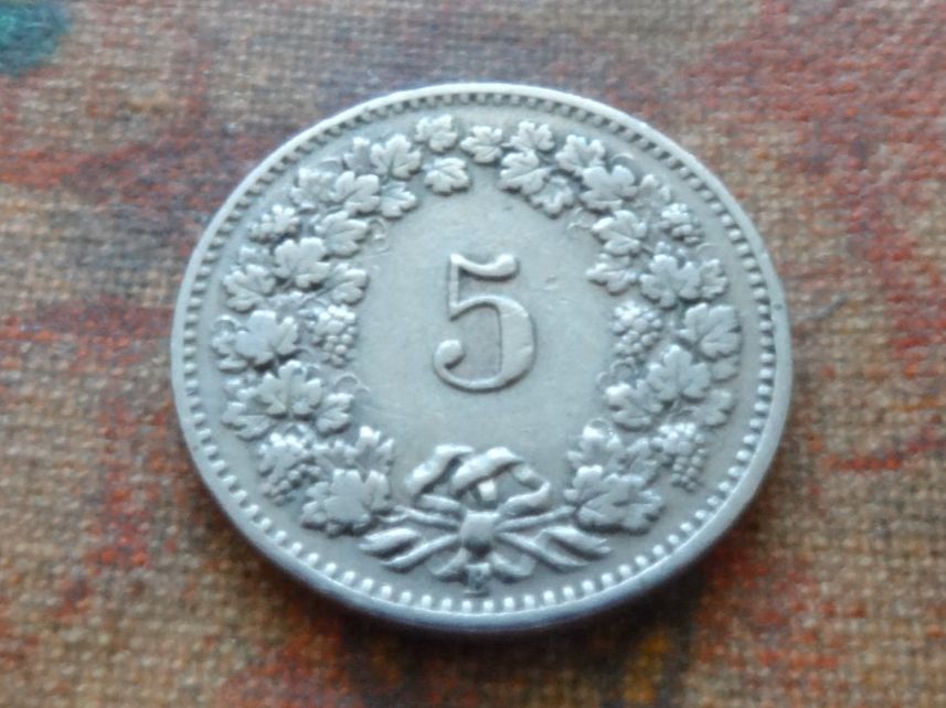 Tutti le monete: 5 Rp. 1898  (A) – Usato da Romanel-sur-Lausanne venduto da Swift13 1