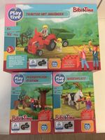 Bibi & Tina Spielsets Traktor Pferde Waschplatz komplett 3x