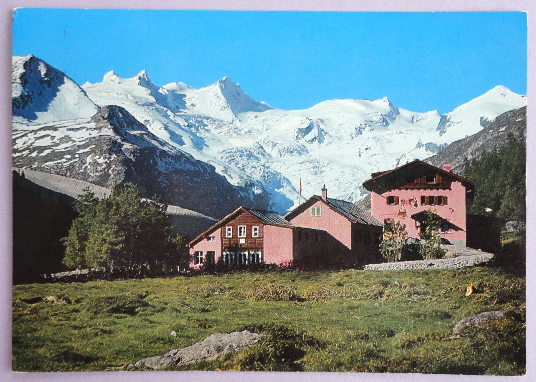 Ansichtskarten: Hotel Rest. Roseggletscher 2000 m ü.M. – Gebraucht aus Fétigny von Billy2miny
