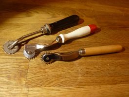 3 x  Kopierrädchen Lederwerkzeug Nähwerkzeug