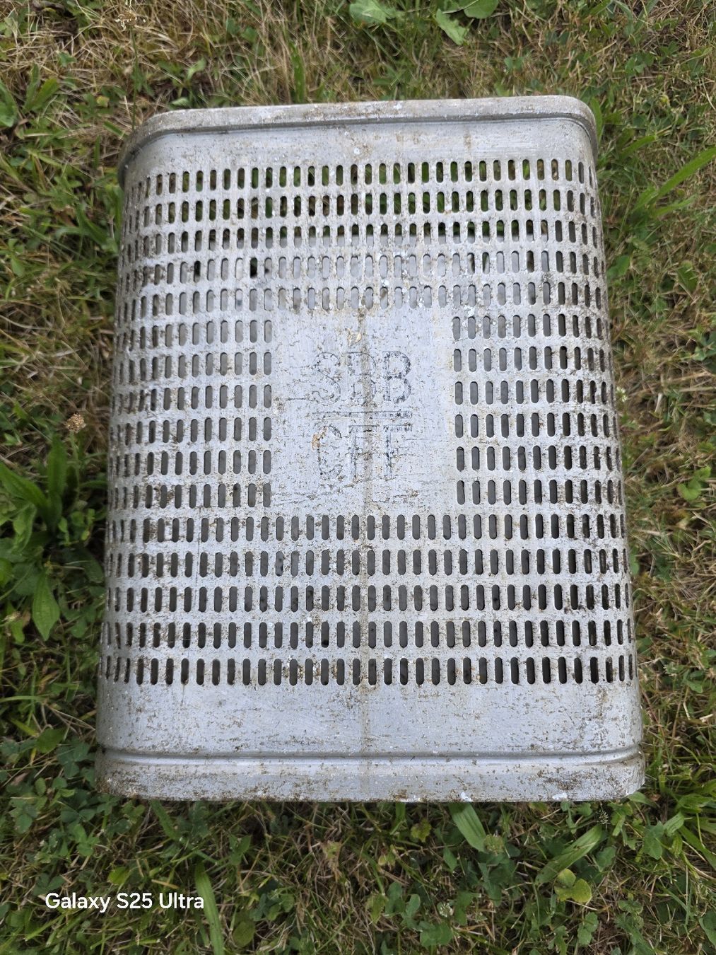 Abfalleimer: Abfalleimer Metall SBB – Gebraucht aus Mellingen von 81pat
