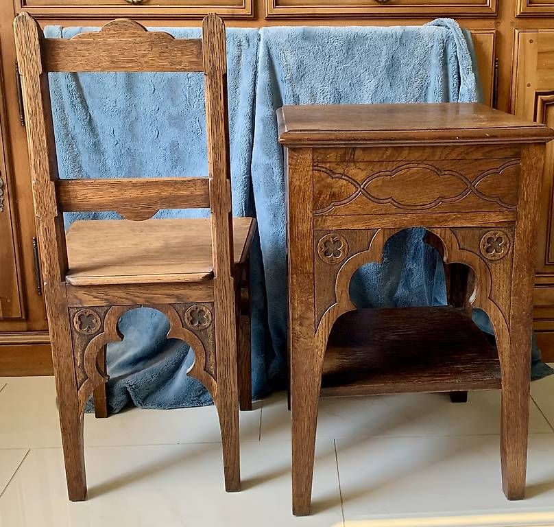 Comodini: Comodino da notte con sedia abbinata – Usato da Cadro venduto da car_ptr6 1
