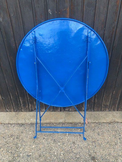 Tavoli: Ancienne table en fer 80 cm – Usato da Chézard St Martin venduto da schmitt 1