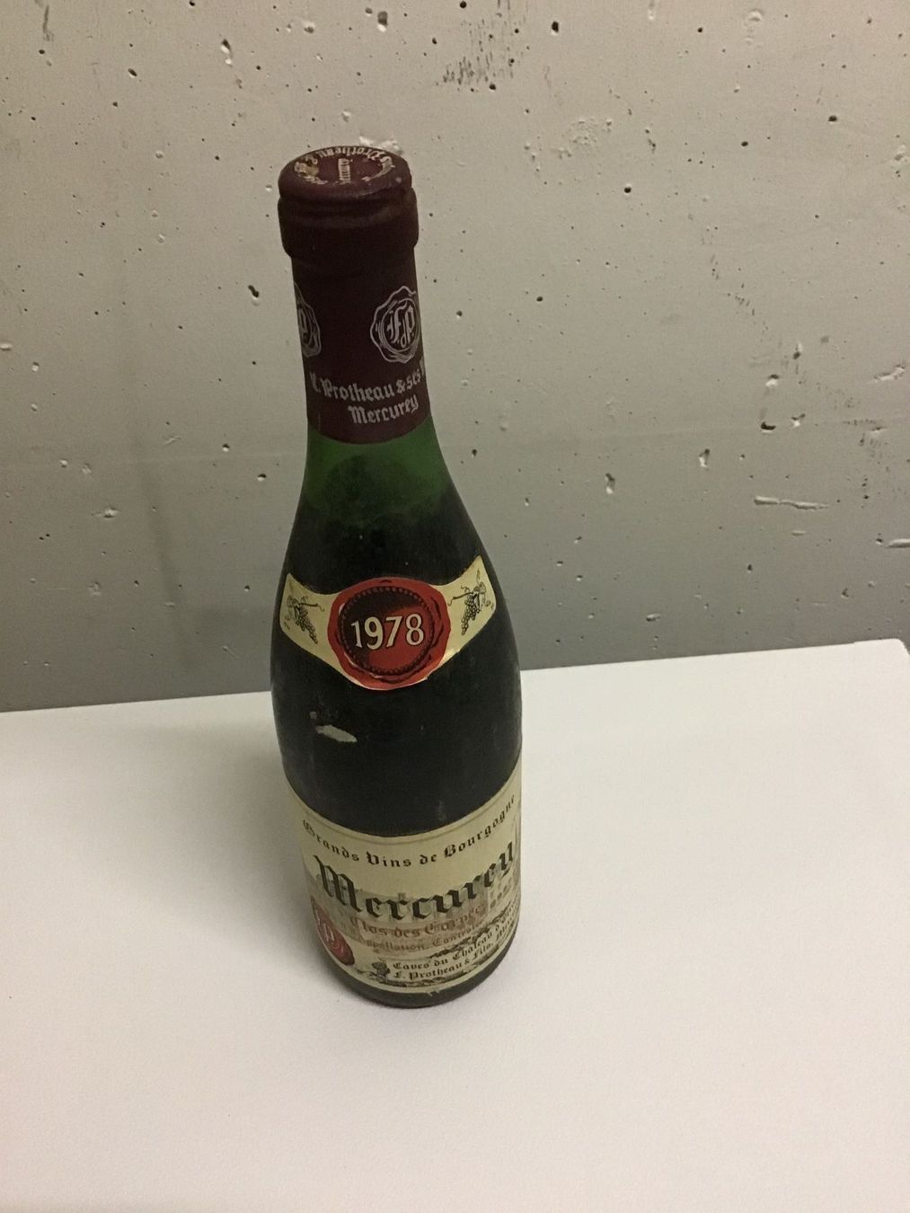 Vins: Burgunder Mercurey 1978 – Neuf (Voir description) à Glattbrugg par Rene1766