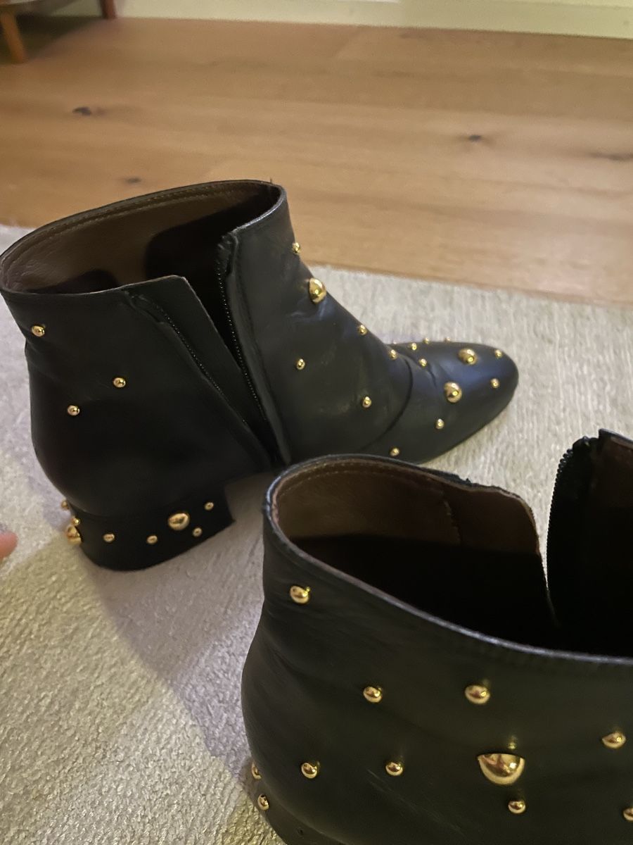 Wunderbar Stiefeletten Schwarz Mit Gold Bilder
