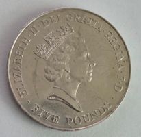 Gedenkmünze 5 Pounds Elizabeth II 1996
