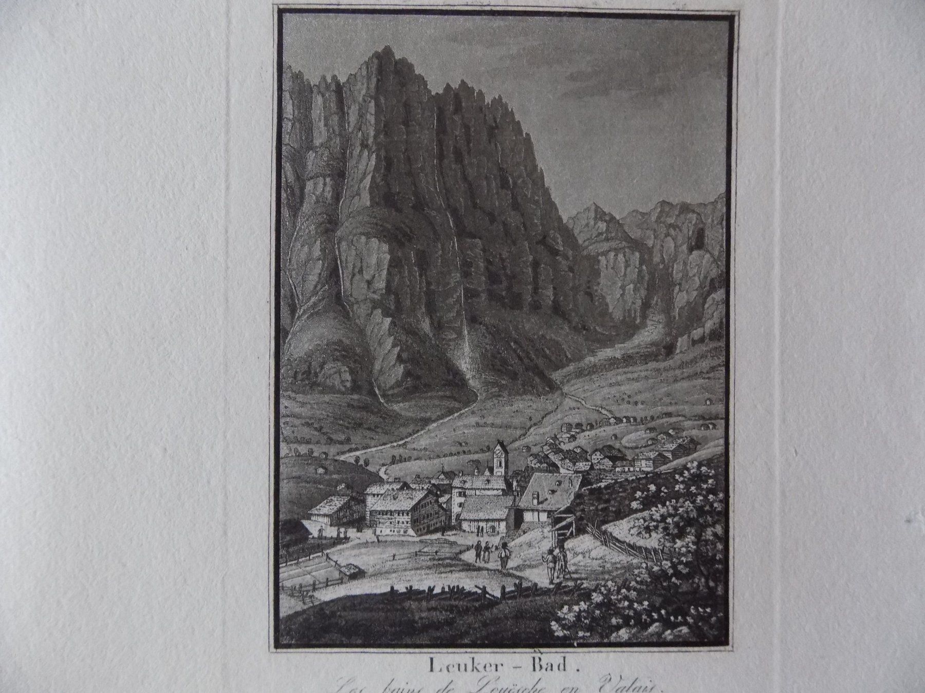 Gravures: Leukerbad Wallis Aquatinta – D'occasion à Risch par Antikfee
