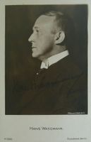 Hans Wassmann (1873-1932) Schauspieler - Autogramm