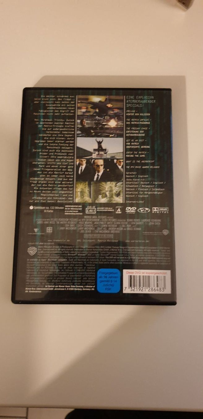 Tous les DVDs: Matrix Reloaded – D'occasion à Erstfeld par Uhu1980 2