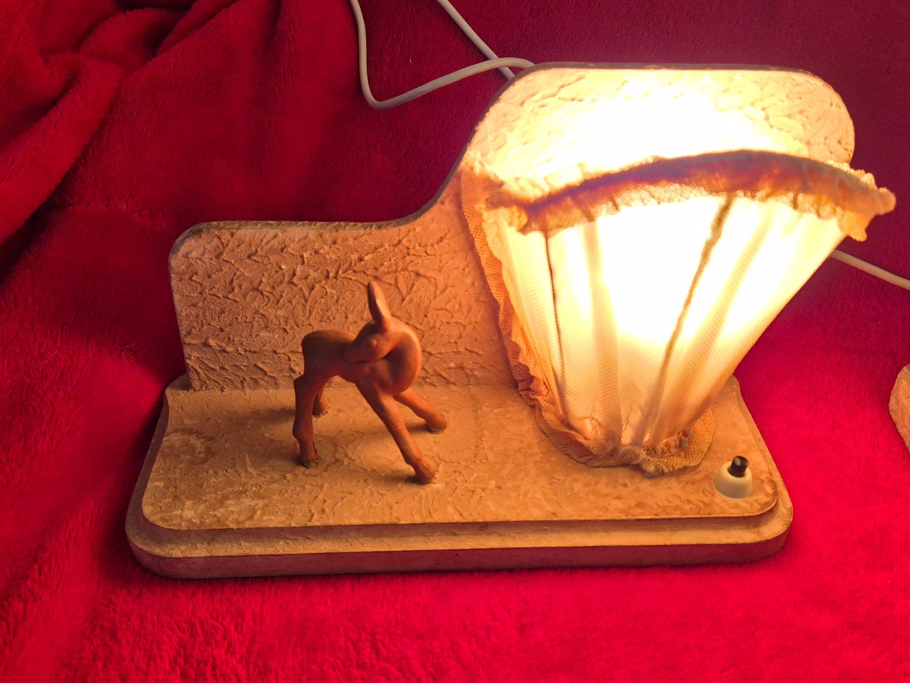 Lampade: Lampe de chevet ancienne/ vintage unique – Usato da Monthey venduto da McAuthor 1