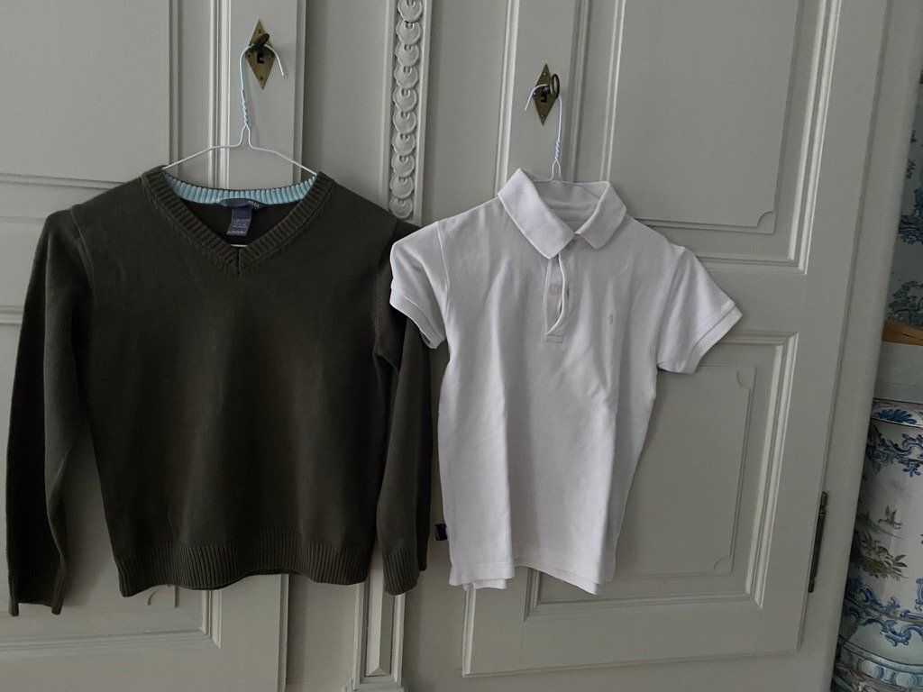 H&M Kleiderpakete & -sets: Ensemble Polo mit Baumwoll Pullover Gr. 116 – Gebraucht aus Fribourg von geraldine132 1