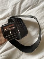 Massimo Dutti Ledergürtel Kroko-Optik