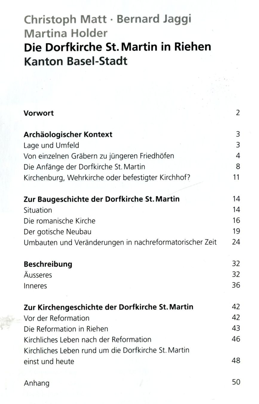 Bücher: Riehen, Dorfkirche St. Martin, Kunstführer – Gebraucht aus Aarau von Elmaar41 2