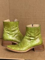 Bottines western pour femme en véritable cuir de serpent 38