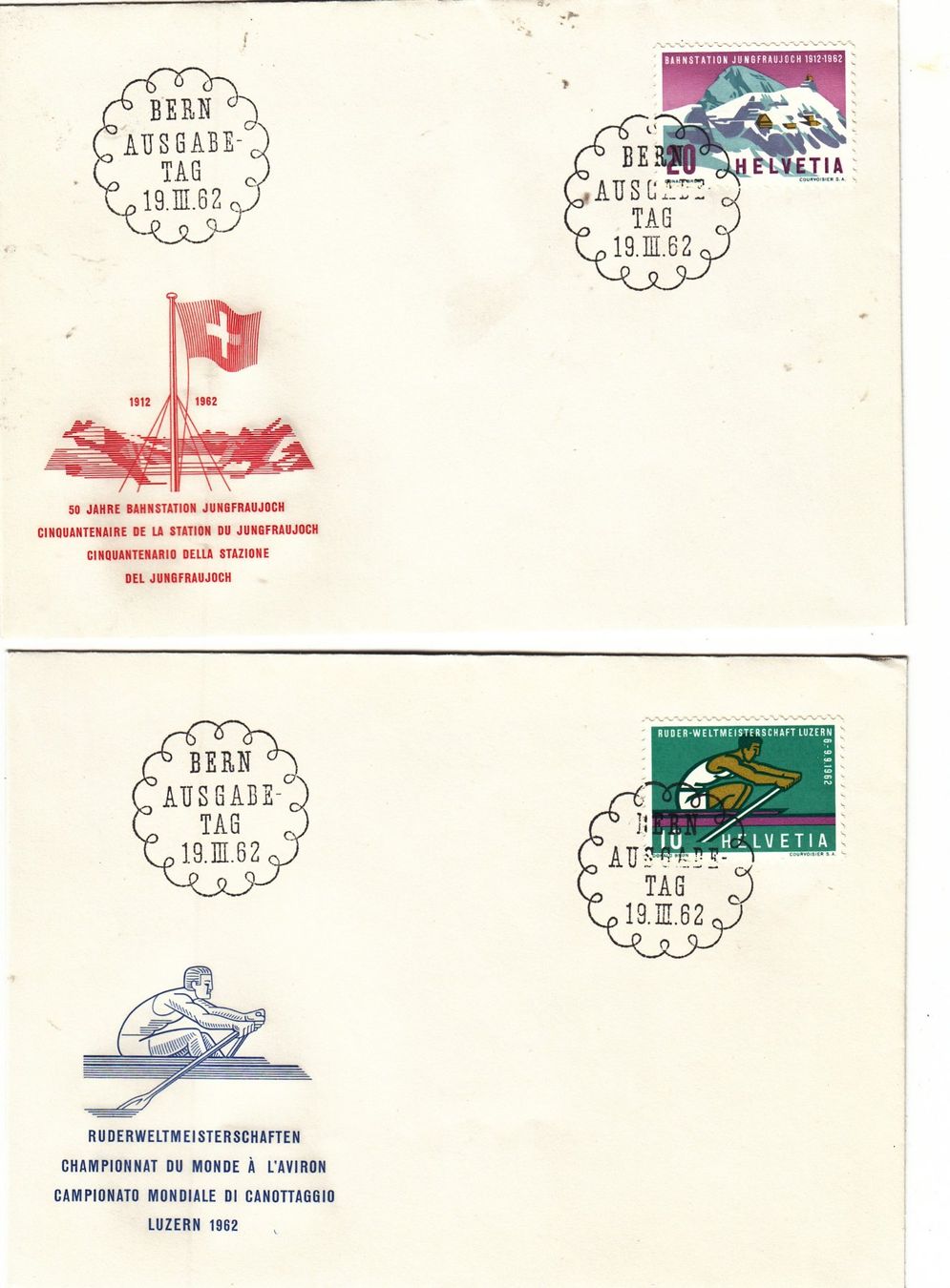Tutti i francobolli: Fdc Schweiz Serie +Einzeln 1962 5 Stk. – Usato da Herrliberg venduto da Lfrifda 1