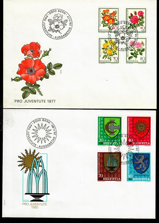 Pro Juventute, Konvolut von 20 FDC, ab 1965 bis 2006 7