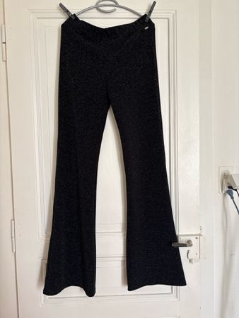 Pantaloni neri scintillanti Pull&Bear taglia XL