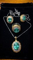 Ensemble bijoux 3 pièces Émeraude Chic