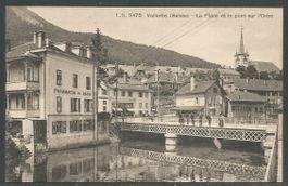 Carte P ( Vallorbe / La Place et le pont sur l'Orbe )