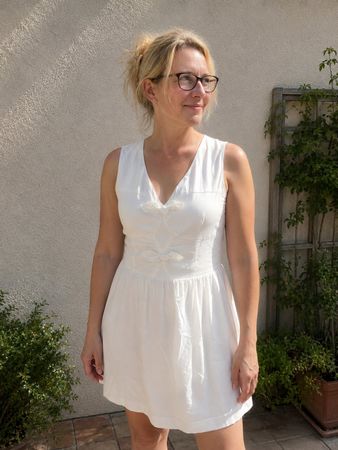 CLAUDIE PIERLOT | robe blanche été sans manche  | 40 femme