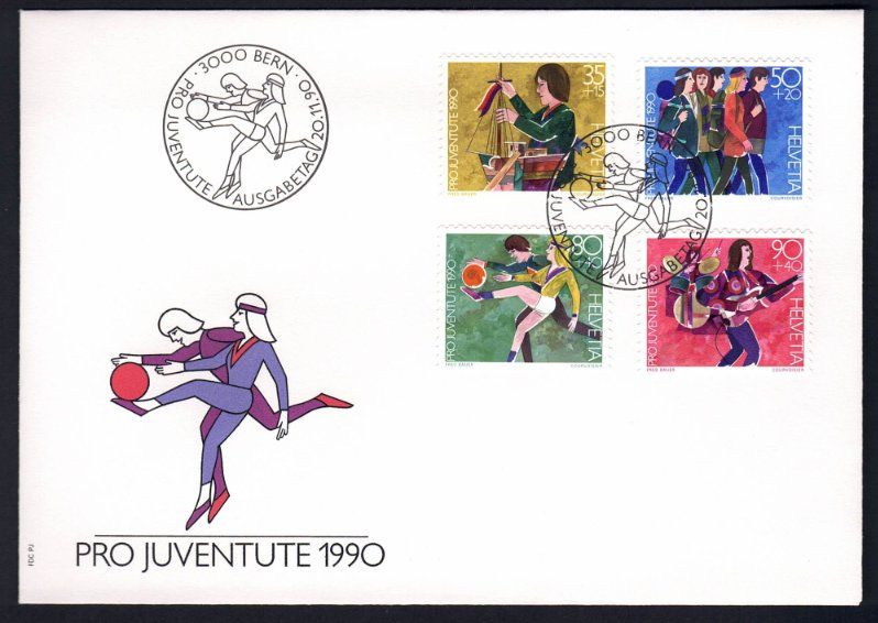 Tutti i francobolli: FDC Pro Juventute 1990 – Nuovo (secondo la descrizione) da Pfäffikon ZH venduto da Romulus