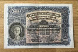 100 Franken Schweiz 1947 16.Okt.