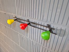 1960 Wall Coat-Rack, Wandgarderobe Design Garderobe