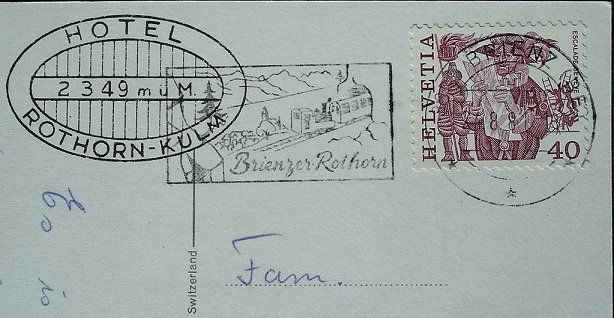 Cartoline postali: BRIENZ Brienzer Rothorn Bahn – Usato da Jona venduto da philajona 1