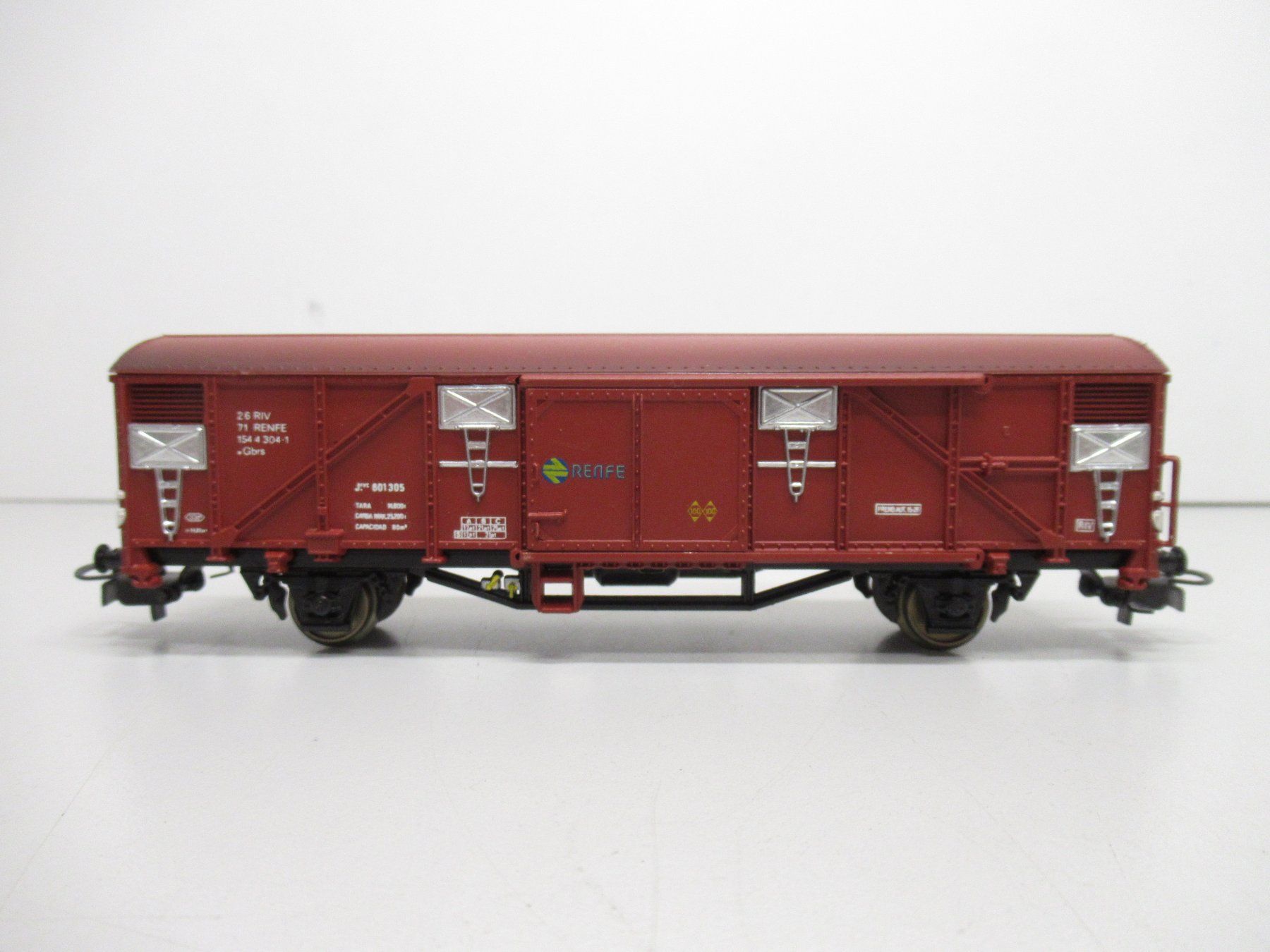 Märklin Modellini di ferrovie: Electrotren 1455 gedeckter Güterwagen der RENFE Spanien DC – Usato da Basel venduto da mhmarken 1