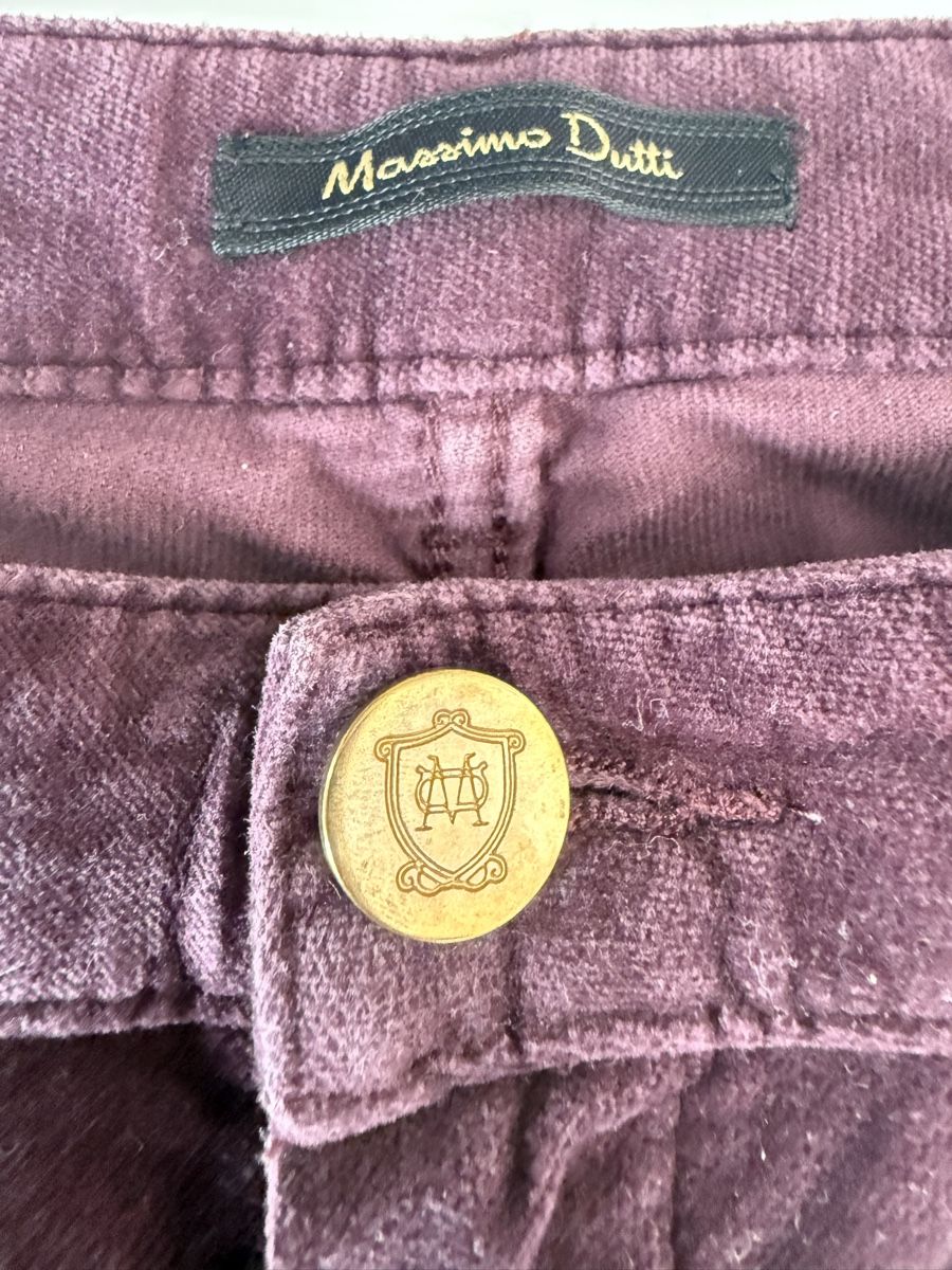 Massimo Dutti Pantalons: Massimo Dutti Velvet Jeans - Plum, Size 38 – D'occasion à Zollikerberg par MK-13 2