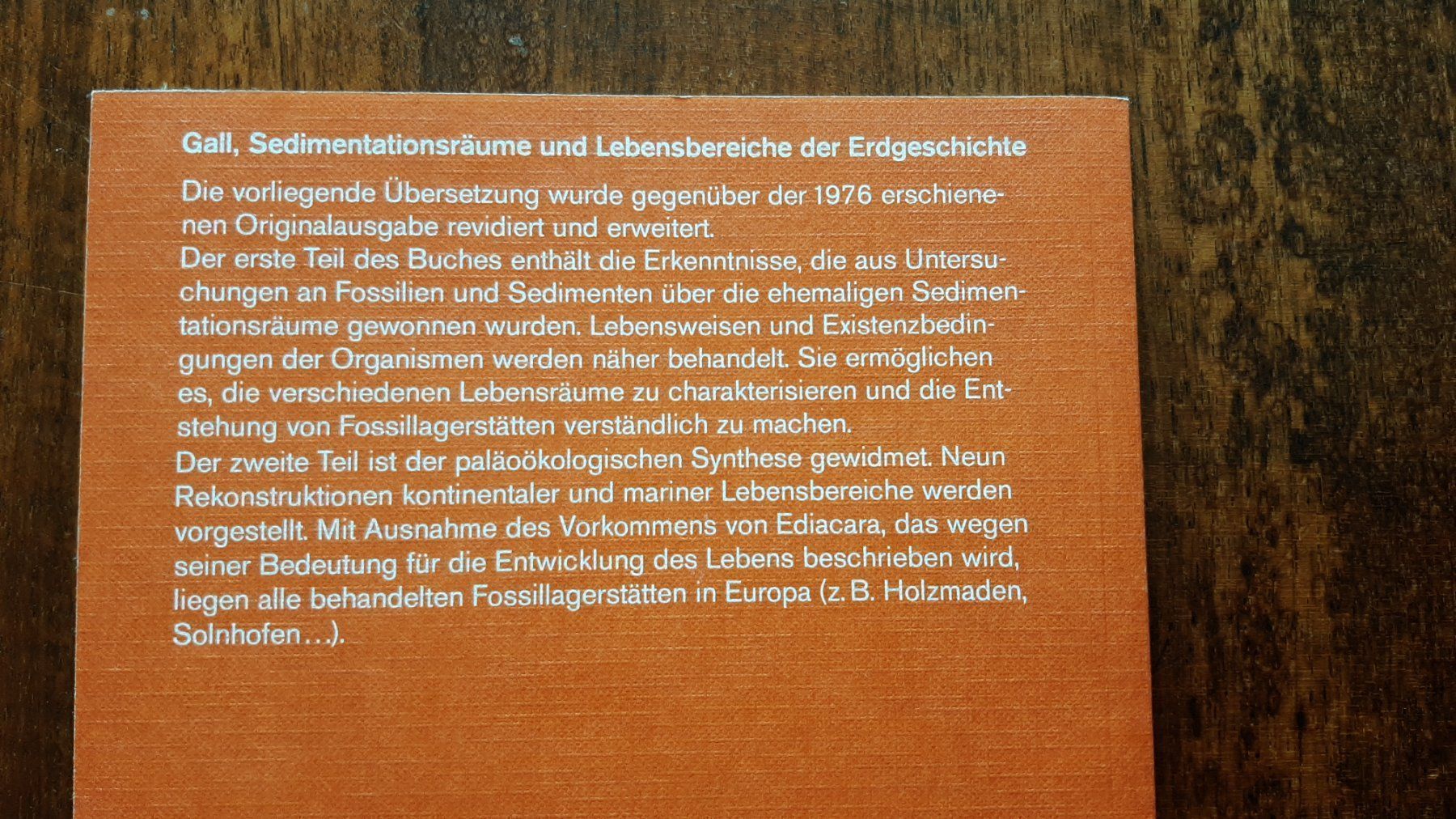 Bücher: Geologie Erdgeschichte – Gebraucht aus Rickenbach BL von Oktober68 1