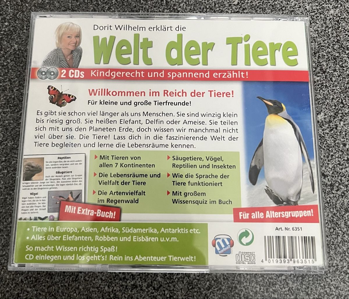 CD: 2 CDs: Welt der Tiere – Usato da Hünenberg See venduto da spartakus02 1