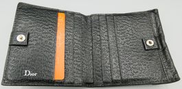 DIOR HOMME, Porte-monnaie en cuir de Pécari, noir