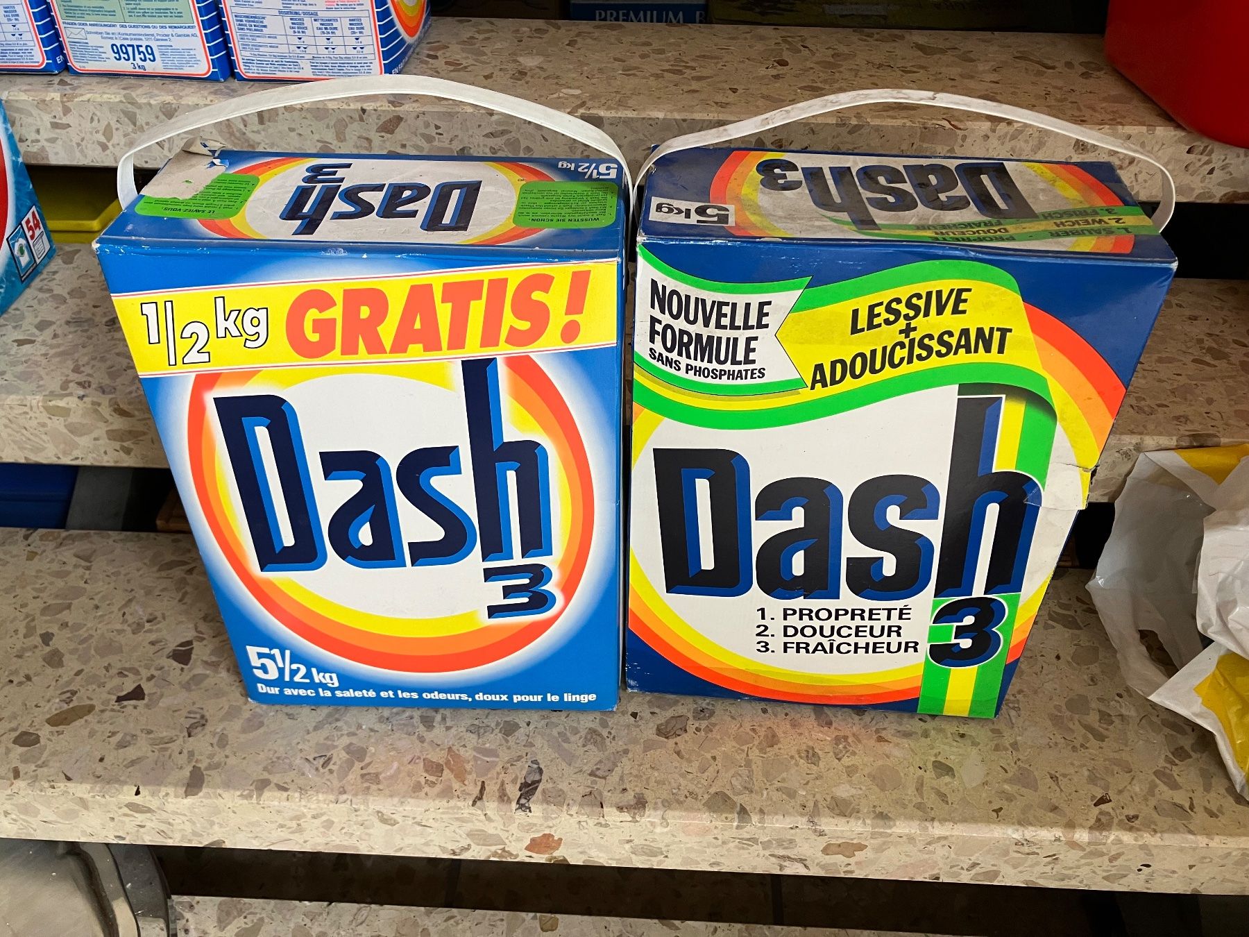 Prodotti di pulizia: Verschiedene Dash Pulverwaschmittel à 5 kg – Nuovo (secondo la descrizione) da Baar venduto da Zugi2