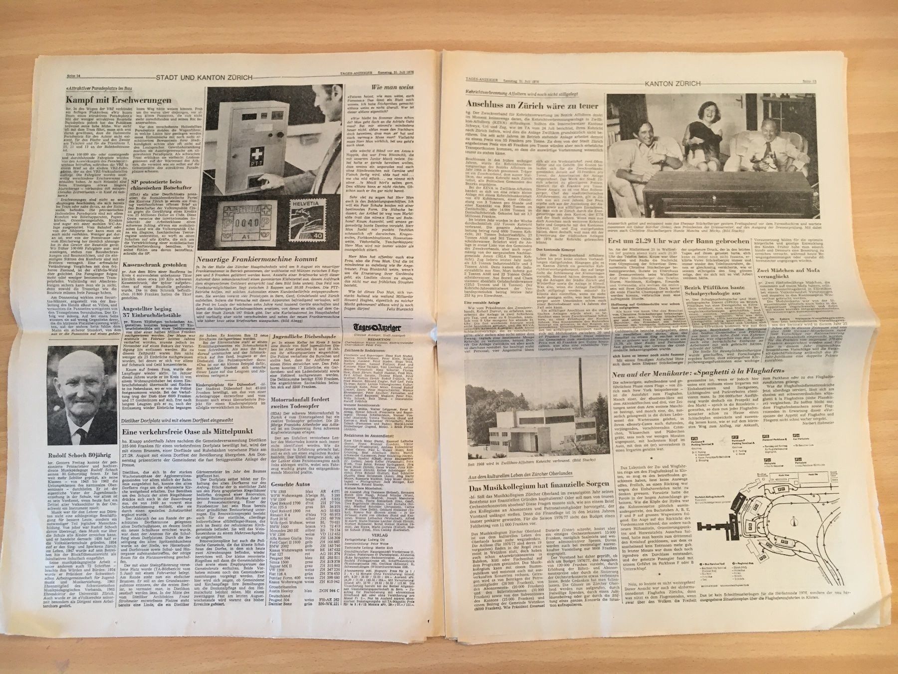 Zeitschriften & Magazine: Tagesanzeiger vom 31. Juli 1976 – Gebraucht aus Luzern von Jiggy_8898 5