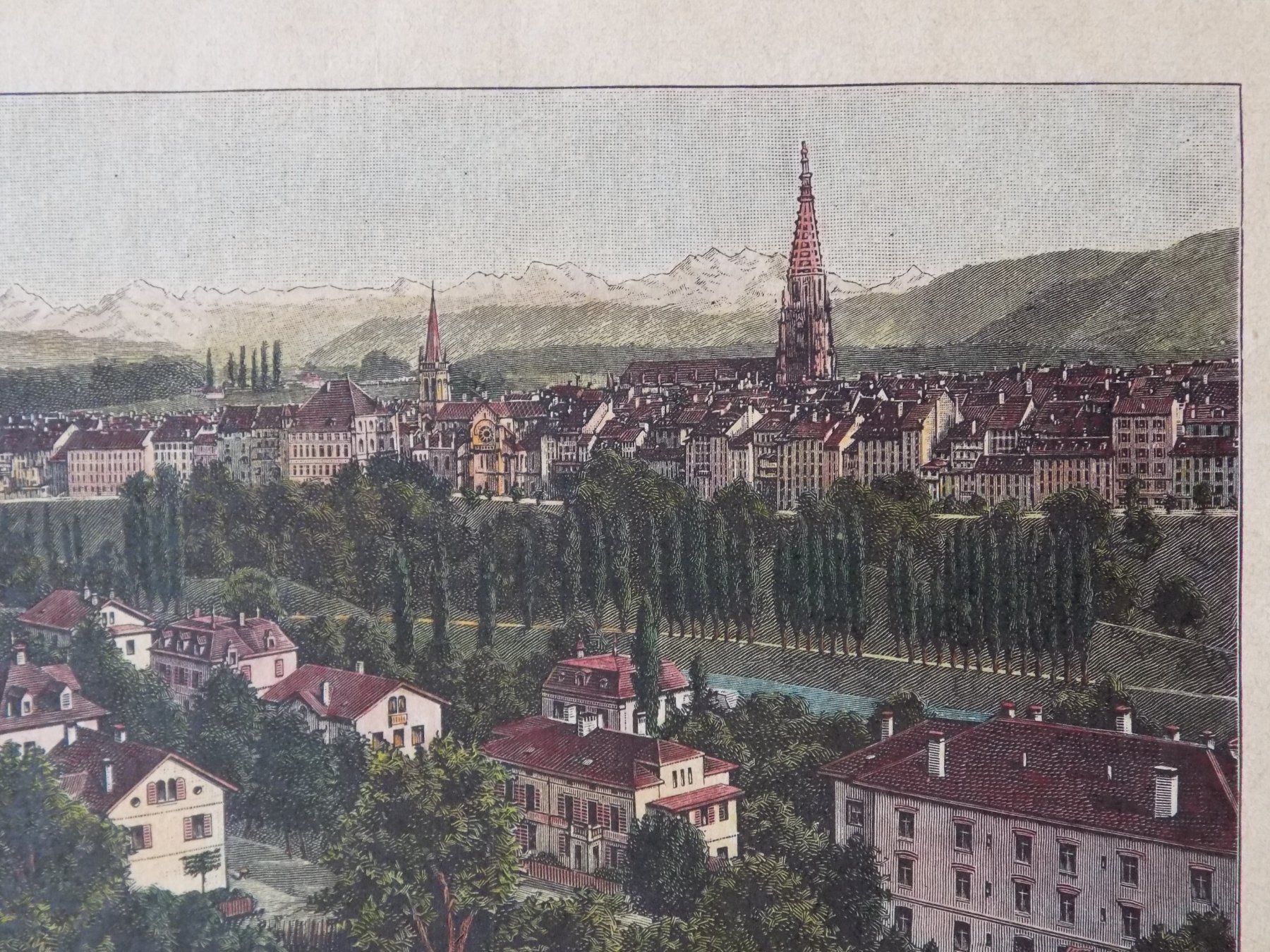 Incisioni: Bern kolorierte Xylographie – Usato da Risch venduto da Rischli15 6