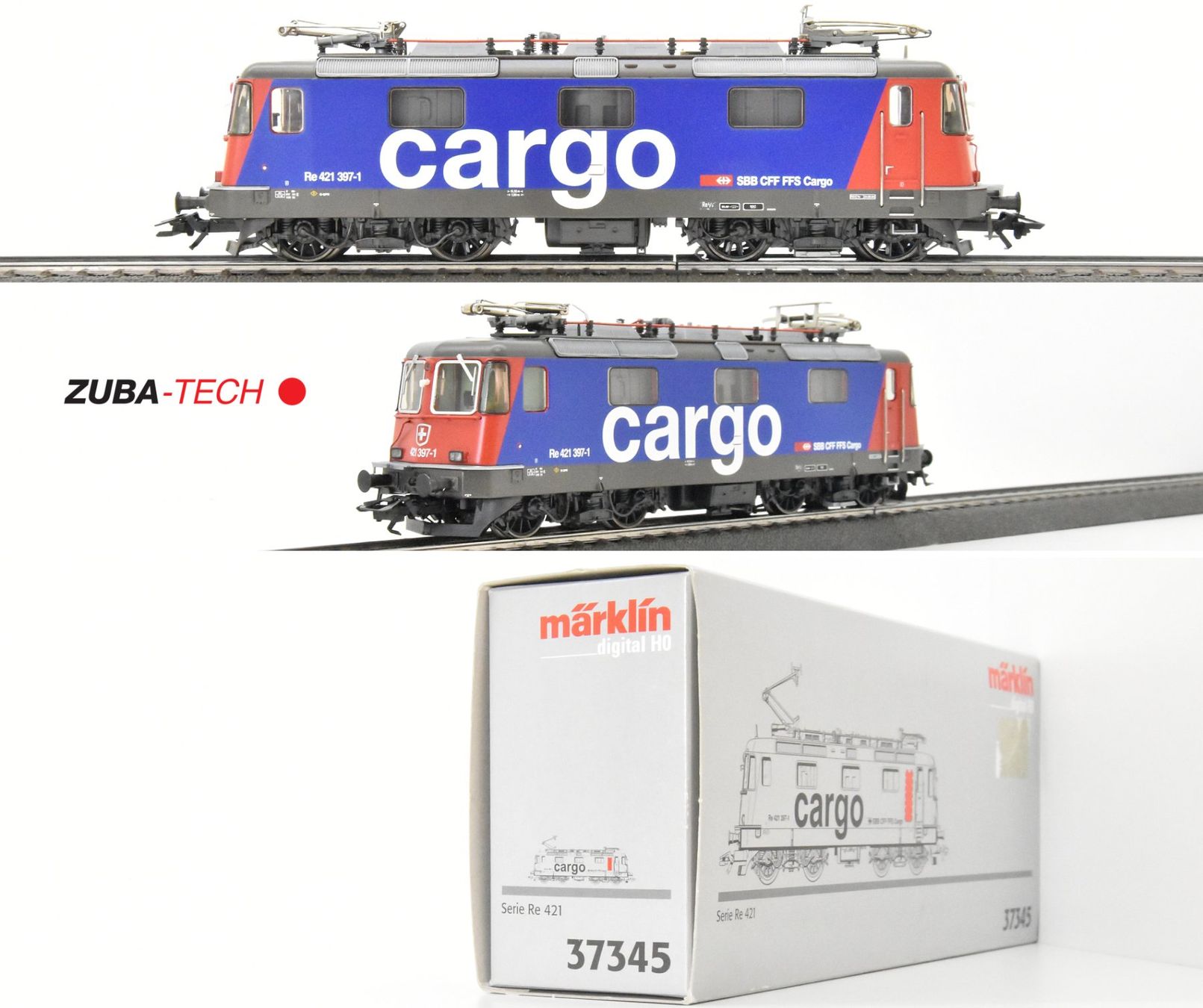 Märklin E-Lok Re 421 der SBB Cargo, Spur H0 WS Digital (Gebraucht) in ...