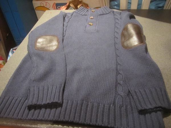 Pullover & Sweatshirts: Pullover ca. Grösse 152, dunkelblau, Leder – Gebraucht aus Zürich von abraxas1291
