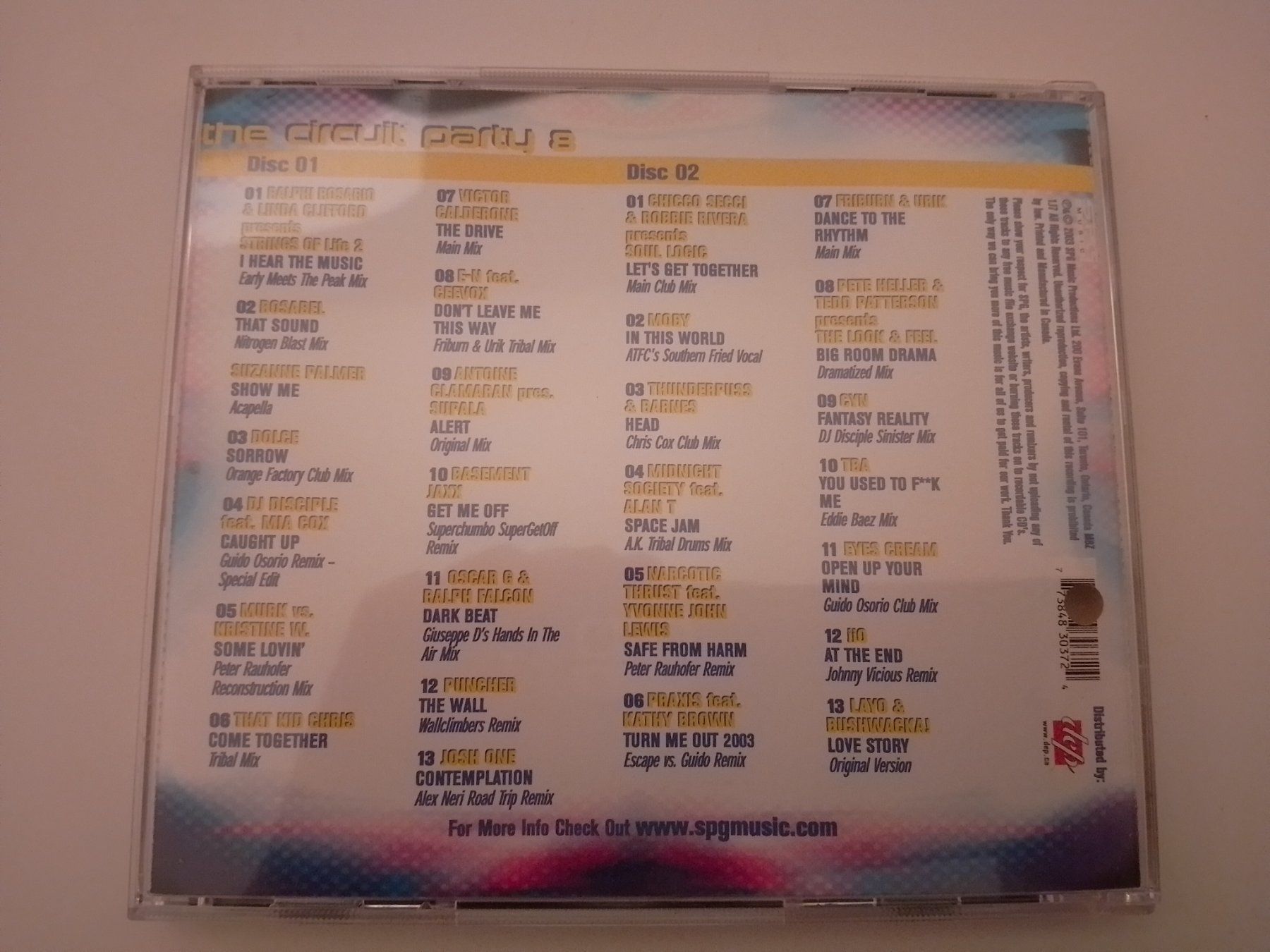 CD: CD The circuit party vol. 6 - 2001 double CD mix – Usato da Echandens venduto da Gamora32 1