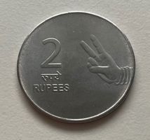 Indische 2 Rupie Münze aus 2009, Top Zustand! - MS-64