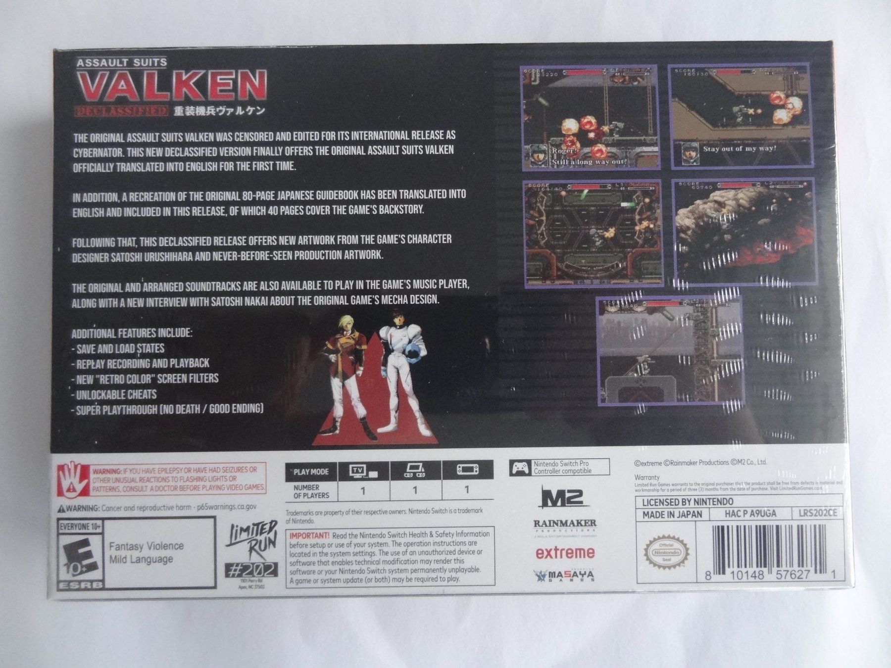 Spiele: Assault Suits Valken Declassified snes Ed. Nintendo Switch – Neu und originalverpackt aus Lyss von Famicom 1