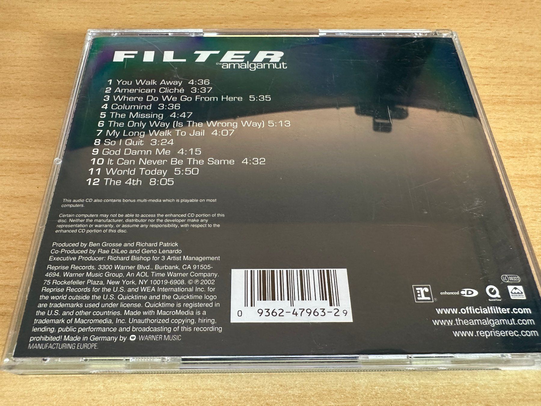 CD: Filter – The Amalgamut – Usato da Rikon im Tösstal venduto da Alpenmutz 1