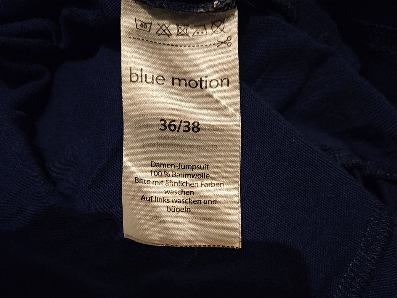 Tute: dunkelblauer Jumpsuit, blue motion, Grösse 36/38 – Usato da Ebikon venduto da SecondChance_byM 4