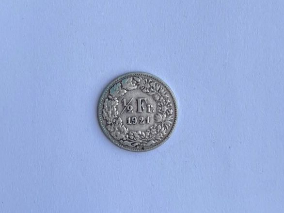 Tutti le monete: 50 Rappen - 1/2 Franken 1921 – Usato da Embrach venduto da Efg