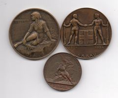 (2787) Schützenmedaillen 1844-1924-1929 riesige Originale