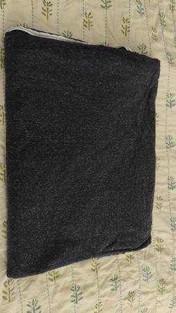 Bettdeckenbezug aus Baumwoll-Jersey Navy 140x200cm Muji